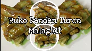 BUKO PANDAN TURON MALAGKITEasy Recipe4 Easy Steps [upl. by Inalak23]