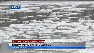 Snow arriving in Atchison KS [upl. by Agn]