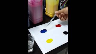 Inkworld solvent ink and eco solvent ink test result [upl. by Lipcombe]