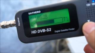 SATHERO SH100HD DVB S2 DIGITAL SATELLITE FINDER [upl. by Ainoval]