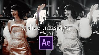 X slide transition  after effects [upl. by Gudren652]