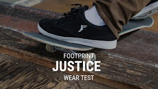 Footprint Justice Skate Shoes Wear Test Review  Tactics [upl. by Avenej]