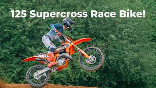 Testing my 125 Supercross Race Bike  RAW 2 Stroke [upl. by Georgetta]