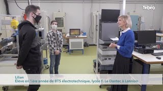 Interview des étudiants du BTS Electrotechnique Le Mag Tébéo TV 2021 Lycée FLE DANTEC [upl. by Marron835]