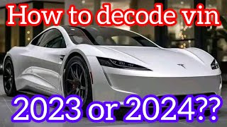 How to decode Tesla Vin number [upl. by Ahsemrac]