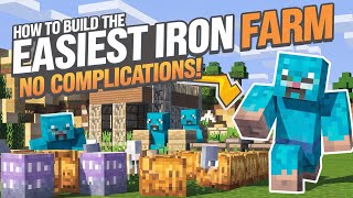 quotBuild the Simplest Iron Farm in Minecraft – No Hassle No Stressquot [upl. by Linnea]