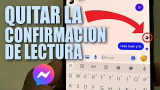 Cómo quitar la confirmación de lectura en Messenger [upl. by Hsirrehc]