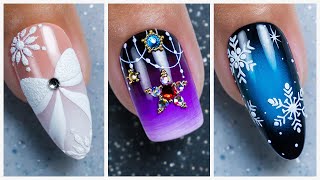 New Nail Art Ideas 2023  Best NYE and Winter Nail Art Compilation [upl. by Neelrad398]