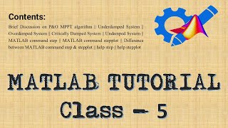 MATLAB TUTORIAL Class 5 Beginner to Advanced Level [upl. by Bramwell]