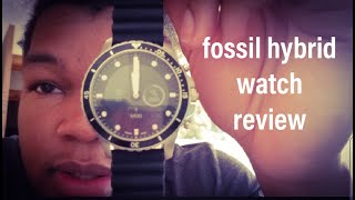 Fossil hybrid smartwatch review HR FB01 hybrid smartwatch [upl. by Andryc]