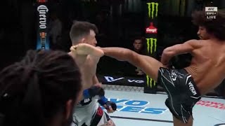 UFC Fight Night Alex Caceres 🇺🇸 vs Julian Erosa ends in Brutal Knock Out 😱💥 [upl. by Christoffer840]