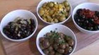 How To Make Four Types Of Marinated Olives [upl. by Javier]