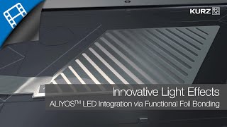 Innovative Light Effects  ALIYOS™ LED Integration via Functional Foil Bonding [upl. by Ydennek]