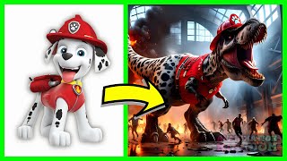 Paw Patrol as Dinosaurs Rampage in Jurassic Park  Ai Animation Kingdom 2 [upl. by Nor226]