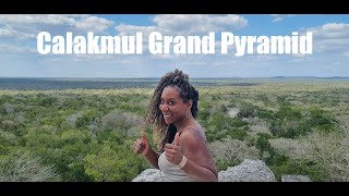 Climbing The Grand Pyramid at Calakmul the tallest mayan pyramid in mexico [upl. by Ange]