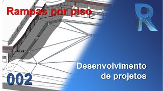 INCLINAÇÃO NO PISO  ESCOAMENTO DE ÁGUAS PLUVIAIS  REVIT [upl. by Atteuqahs]