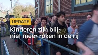 Kids blij met rookverbod Kan dat niet buiten de rij [upl. by Nichola]