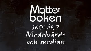 Medelvärde och median  Skolår 7 [upl. by Lawler143]