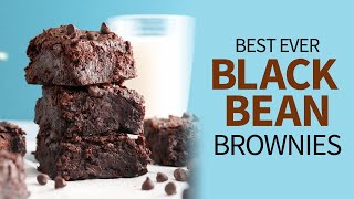 Black Bean Brownies  rich fudgy amp totally decadent [upl. by Basile]