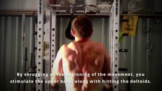 Barbell Upright Row Alternative  Using Bands for Upright Rows Front and Lateral Raises [upl. by Tristam]