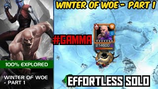 Gamma Challenge Absorbing Effortless Solo  Carina Challenges  Winter of Woe Part 1 [upl. by Titania]