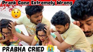 அஞ்சலி ரத்த வாந்தி எடுத்துட்டா 😳  Prabha CRIED 😭  Prank Gone Wrong  Anjali Prabhakaran [upl. by Oninrutas434]