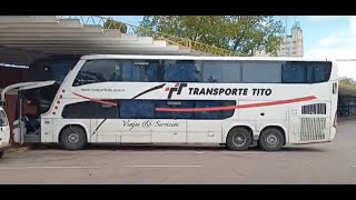 Bus Volvo Euro 5 de Transporte Tito y bus de TAQSA Marga  Sonido Ambiente [upl. by Alahsal]