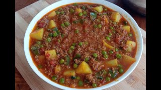 Jinsi ya kupika Mchuzi wa Nyama ya Kusaga How to cook Ground beef curry [upl. by Ecnadnac167]