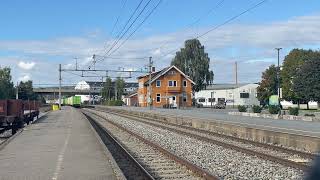 NSB❤️‍🔥❤️‍🔥 Di3 602  Di3 642  Di3 616 to Hamar passes Brumunddal on 2192024 NJM train [upl. by Neron]