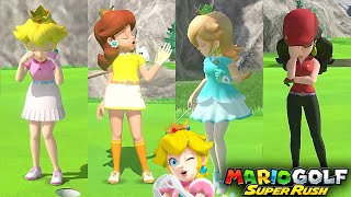 Mario Golf Super Rush Peach vs Daisy vs Rosalina vs Pauline Ridgerock Lake all 18 Holes [upl. by Orodisi10]