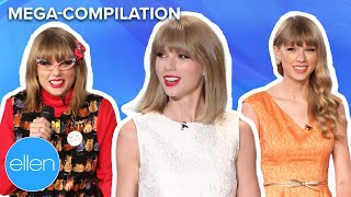 Every Time Taylor Swift Appeared on The Ellen Show In Order Part 2 MEGACOMPILATION [upl. by Halihs]