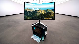 Ultimate Alienware Gaming PC Setup 2024 RTX 4090  4K OLED [upl. by Aicetal]