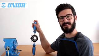 Fork threading tool 1696  Product Overview  Unior Bike Tools [upl. by Kcirded]