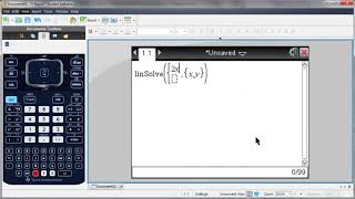 Sistemi di equazioni con la calcolatrice grafica TINspire™ CX [upl. by Mellar]