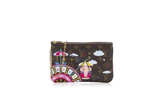 Louis Vuitton Monogram Vivienne 2020 Double Zip Pochette [upl. by John]