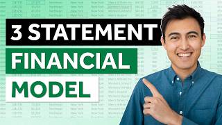 Build a 3 Statement Financial Model FULL Tutorial  Free Template [upl. by Vanna743]