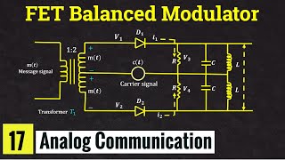 FET Balanced Modulator for DSBSC generation Lec17 [upl. by Ennairej]