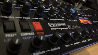 Oberheim Matrix1000  My first patch using the Stereoping Synth Programmer  Recording 1 [upl. by Acissj]