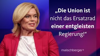 Neuwahlen im Februar Julia Klöckner CDU und Hubertus Heil SPD diskutieren  maischberger [upl. by Nallaf412]