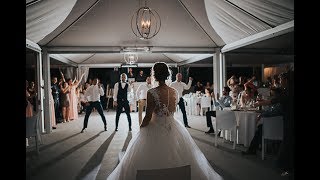 EPIC GROOMSMEN DANCE SUPRISE for the bride  Amazing Wedding all time [upl. by Nikolas]