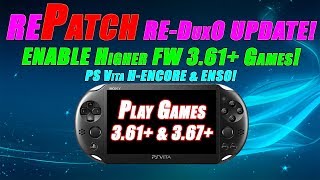 rePatch REDUX0 Update ENABLE Higher FW 361 Games PS Vita HENCORE amp ENSO [upl. by Akli]