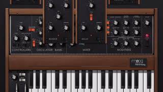 Dialing in some sounds Rockford Files theme EWI usb through minimoog app [upl. by Monti]