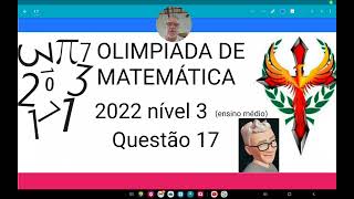 Olimpíada de matemática 2022 nível 3questão 14Os nove pontos da figura estão igualmente espaçados [upl. by Lalla533]