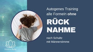 Einschlafen mit dem Autogenen Training mit sanfter Hintergrundmusik und Männerstimme ohne Rücknahme [upl. by Henrik]