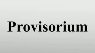 Provisorium [upl. by Amil]