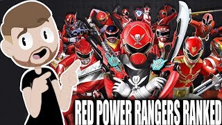 All 23 Red Power Rangers Ranked Worst to Best [upl. by Yeslehc526]