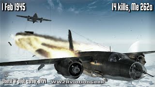 Me 262a 14 kills Bomber Intercept over Medenbach  Double Ace in a Day  IL2 WW2 Air Combat Sim [upl. by Mastrianni]