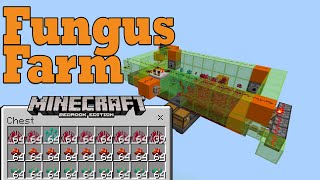 Simple Fungus Farm for Minecraft Bedrock Edition 116 [upl. by Alleira]