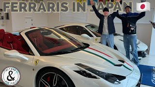 STUMBLING ACROSS FERRARIS IN JAPAN Beautiful exhaust notes [upl. by Rice]