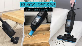 Black  Decker 3 In 1 Stick Vacuum  Power Series Lite 3in1 Corded Stick Vacuum  3 In 1 Vacuum [upl. by Mathur]